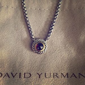 David Yurman Large Garnet Cookie Pendant